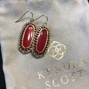Kendra Scott Red Elle Earrings